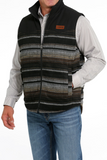 Cinch Mens Quilted Reversible Vest - Brown