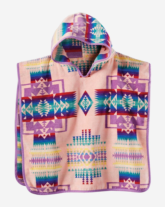 Pendleton CHILDREN'S HOODED TOWEL CHEIF JOSEPH PINK
