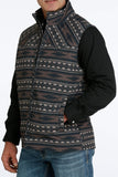 Cinch Mens Concealed Carry Printed Brown Bonded Vest
