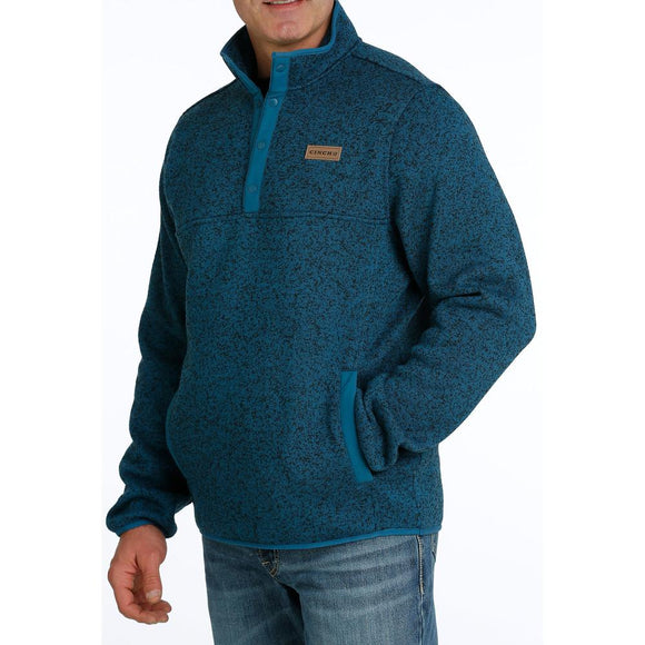 Cinch Mens Teal Pullover Sweater