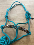 Beaded Rope Halter - Turquoise