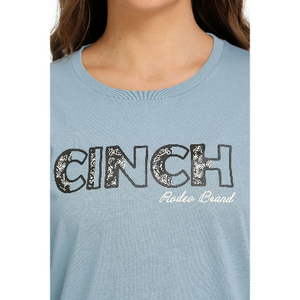 Cinch Ladies Blue Long Sleeve Tee