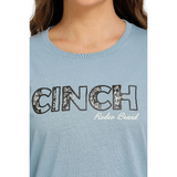 Cinch Ladies Blue Long Sleeve Tee