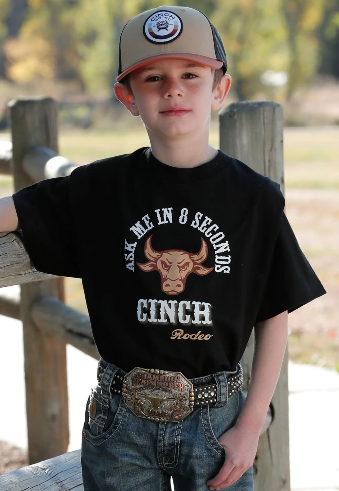 Cinch Boys ‘Ask me in 8 Seconds’ Tee