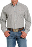 Cinch Mens Check Arena Shirt - Navy / Khaki