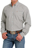 Cinch Mens Check Arena Shirt - Navy / Khaki