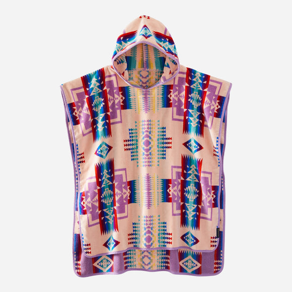 Pendleton Tween Hooded Towel - Chief Joseph Pink