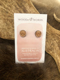 HQH Brand Wood Stud Earrings