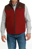 CINCH MEN’S QUILTED REVERSIBLE VEST BURGUNDY MWV1576002