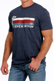 MEN'S CINCH DENIM TEE - NAVY