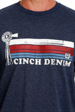 MEN'S CINCH DENIM TEE - NAVY