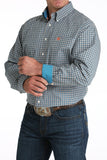 Cinch MEN’S CLASSIC FIT BUTTON-DOWN WESTERN SHIRT - MTW1105954 BLU