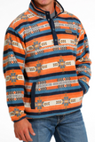 CINCH RED AZTEC FLEECE PULLOVER - MEN SWEATER - MWK1514017