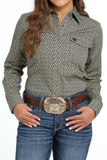 CINCH WOMEN'S SNAP FRONT WESTERN SHIRT - OLIVE