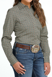 CINCH WOMEN'S SNAP FRONT WESTERN SHIRT - OLIVE