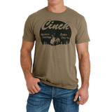 CINCH MEN'S WESTERN HERITAGE BROWN SHORT SLEEVE GRAPHIC T-SHIRT MTT1690597