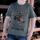 Cinch BOY'S HORSIN' AROUND TEE - OLIVE