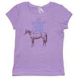 Purple Girls Roper Tee - The World Needs More Horses