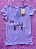 Purple Girls Roper Tee - The World Needs More Horses