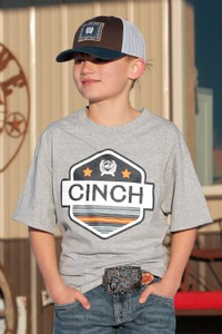 Cinch BOY'S CINCH TEE - GRAY