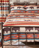 Western Stripe Quilt Set: King