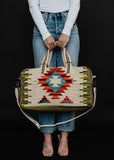 Panache Tan & Multicolored Aztec Duffel Bag - Arizona