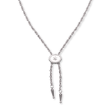 Annley Bolo Tie Necklace - Silver