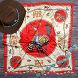AVS840 WILD WEST RODEO PRINT SILK 36X36