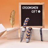 6.5' Artistic handle damascus folding knife, Pocket Knife