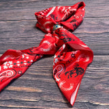 AVS839 WESTERN BANDABA PRINT SILK SCARF 36X36