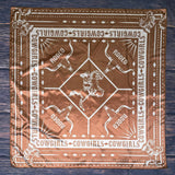 AVS867 RODEO COWGIRLS PRINT SILK SCARF 36X36