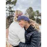 Four Tone Ribbed Knit Women's Fashion Ponytail Headband