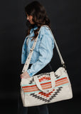 Panache Beige, Brown & Red Aztec Duffel Bag - Mint