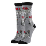 Bad Ass | Women's Funny Donkey Crew Socks