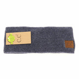 Soft Ribbed Leather Patch C.C. Head Wrap HW9021
