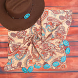 AV3005 PAISLEY PRINT WILD RAG 28x28