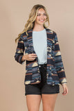 Western Tribal Print Collar Long Sleeves Blazer WT009