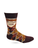 Grandpa Old School Cool Men's Novelty Crew Socks