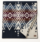 Andean Alpaca Wool Blanket - Andes Sky