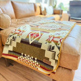 Andean Alpaca Wool Blanket - Sandstone