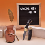 6.5' Handmade damascus folding knife, Pocket Knife