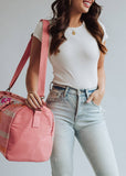 Orange, Bright Pink & Slate Aztec Duffel AOD5