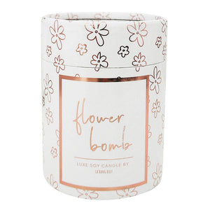 Wooden wick Candle - Flowerbomb - Rose Gold Luxe edition *with plastic lid