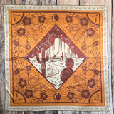 AVS837 WILD WEST PRINT SILK SCARF 36X36