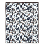 Woodland Harmony Forest Decorative Quilt Throw Blanket