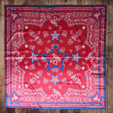 AVS-929 AMERICAN COWBOY PAISLEY PRINT WILD RAG 36X36