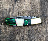 Damascus Folder Pocket Knife- VG51