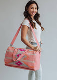 Orange, Bright Pink & Slate Aztec Duffel AOD5