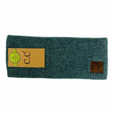 Soft Ribbed Leather Patch C.C. Head Wrap HW9021