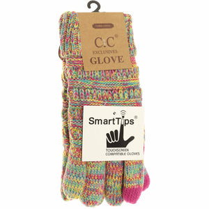 Multi Color Ribbed Lined CC Glove G710
